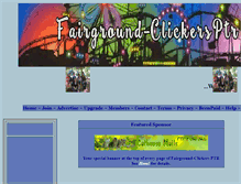 Tablet Screenshot of fairground-clickersptr.com